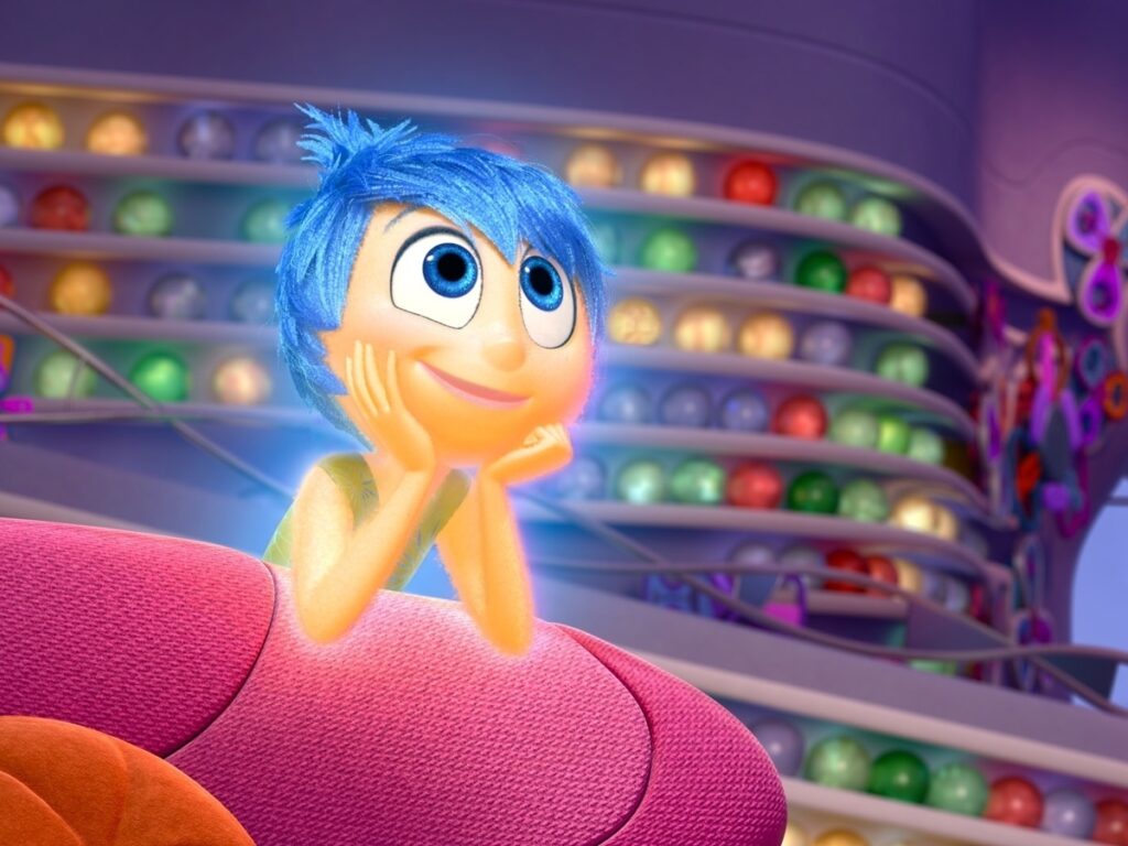 Personagem Alegria do filme Divertida Mente da Disney Pixar