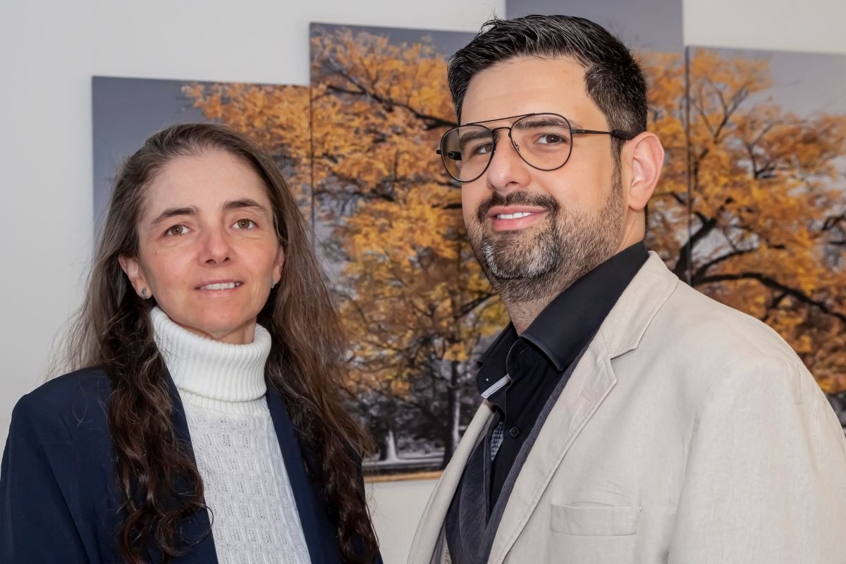 Audrei Giraldi e Dr. Thiago Dias, administradora geral e diretor técnico do Instituto
